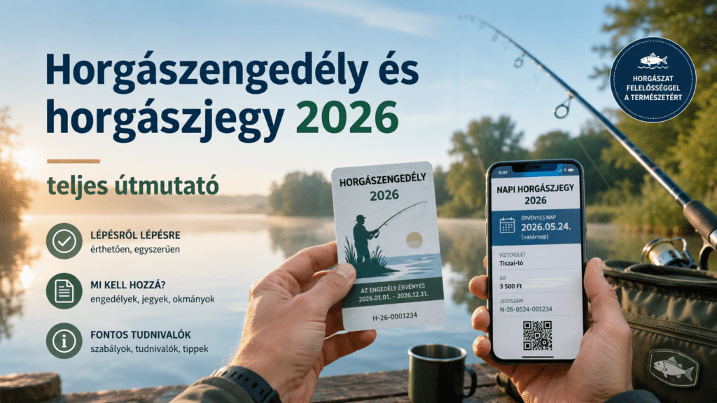 orgászengedély és horgászjegy 2026 – teljes útmutató