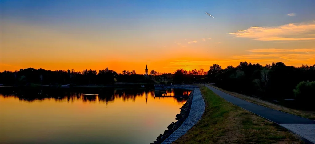 Napkelte a Gébárti tavon – Gébárti tó, Zalaegerszeg